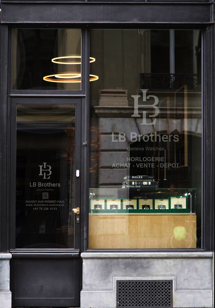 The LB Watches boutique in the Carré d'Or, Geneva