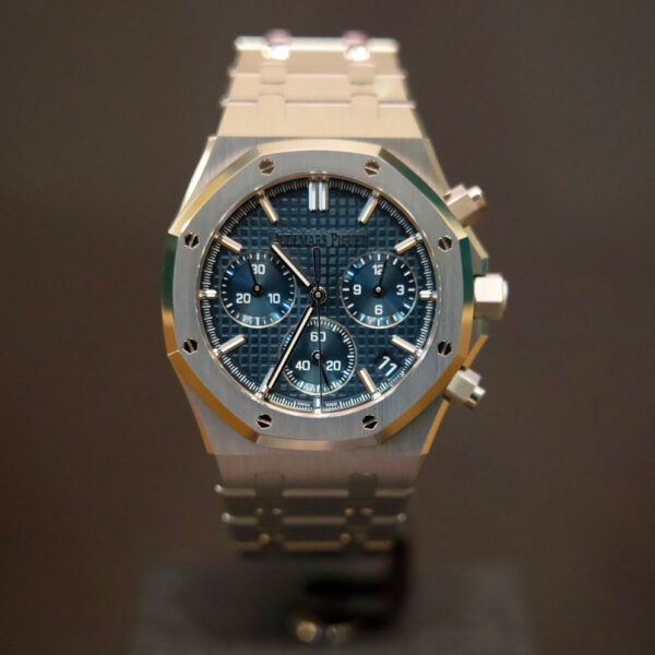 Audemars Piguet Royal Oak Chronographe acier cadran Bleu Nuit
